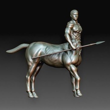 centauro Arte cifras criatura personas fantasía high poly printable model 3d print model - Mito3D