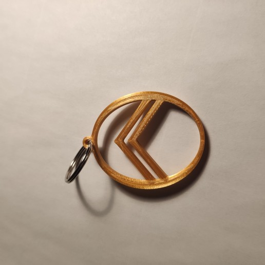 centenary citroen keychain various key ring 3D print model - Mito3D