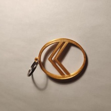 centenario citroen portachiavi vari anello per chiavi keychain 3d print model - Mito3D