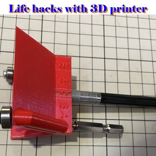 center finder tool 3d printer accessories 3D print model - Mito3D