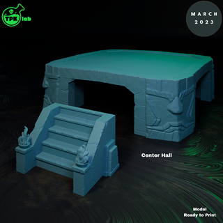 center hall Game ttrpg rpg tabletop miniature miniatures d&d dnd dungeons dragons fantasy terrain scenery scatter 3d print model - Mito3D