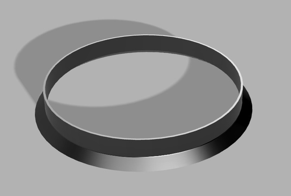 centrar anillo 72 6 mm to 71 1 cubo 3d print model - Mito3D