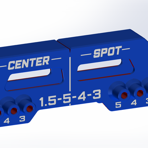 Centro gabinete gaveta cara gabarito 3 4 rostos ferramenta lidar hardware 3D print model - Mito3D