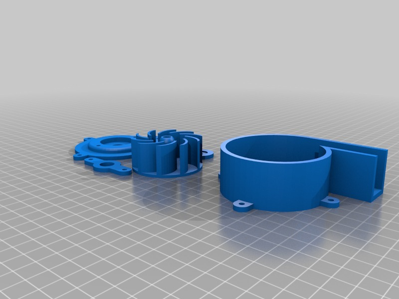 centrífugo aire bomba máquina herramientas fabricar hacedores 3D print model - Mito3D