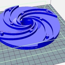 centrifuge à turbine de la plaque outil 3d print model - Mito3D