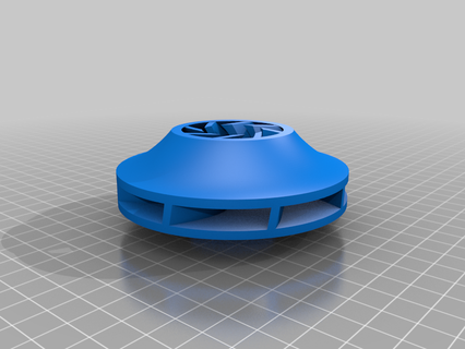 centrifugal water pump - closed impeller 3d printing 3d print model - Mito3D