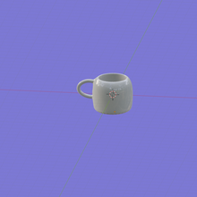 ceramic cup art white 3d print model - Mito3D