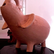ceramica elefante art makerbotdigitizer scansione 3d print model - Mito3D