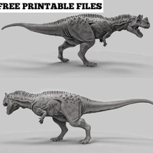 ceratosaurus game dinosaur dnd miniature toy 3d print model - Mito3D
