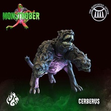 cerberus fantasy god hound monster rpg wargames guardian evil underworld dnd pathfinder tabletopgames foundry hades crippled cgf monstrober octoberchallenge 3d print model - Mito3D