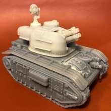 cerberus aaa vehicle lindwurm artillery tank wargaming tabletop 40k warhammer miniature 3d print model - Mito3D