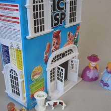 cereal box baroque house architecture buildings structures upcycling toy recycling playmobil lego city cardboard style 3d print model - Mito3D