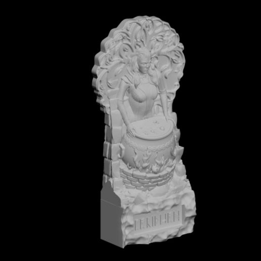 ceridwen déesse stl 3D print model - Mito3D
