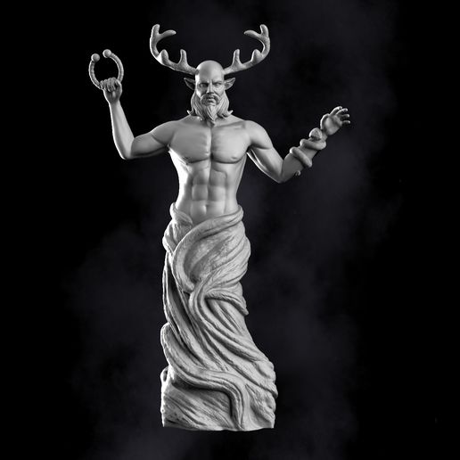 cernunnos witch wicca witchcraft celticmythology sacredmale baphomet witchy pagan ritual viking wiccan god beltane 3D print model - Mito3D