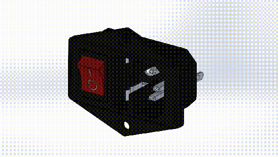 cess ac power socket switch & fuse & lamp socket ac power power jack  3d print model - Mito3D
