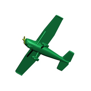 cessna 172 1 400 - sla skyhawk aircraft miniature resin printer 3d prints 3d print model - Mito3D