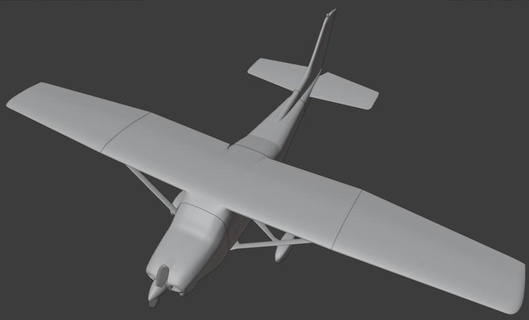 Cessna 182p avião 3d print model - Mito3D