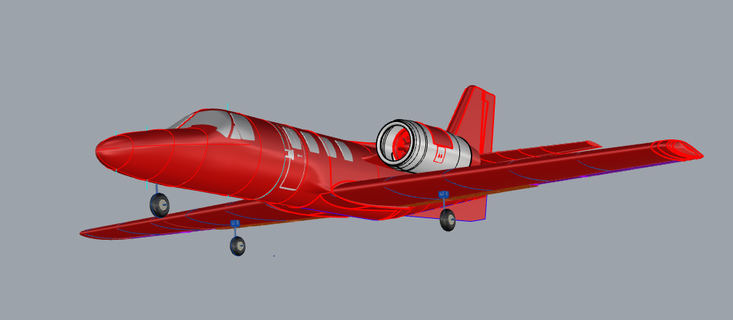 cessna citation 500 airplane rc rc toools trainer free flight rubber bamda coma flying model  3d print model - Mito3D