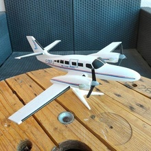 Cessna f406 aeronave avião avion modelo suporte hélice adereços turboélice veículos 3d print model - Mito3D