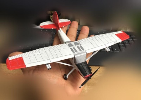 cessna l19 bird dog scale 1 48 hobby airplane model 3d print model - Mito3D