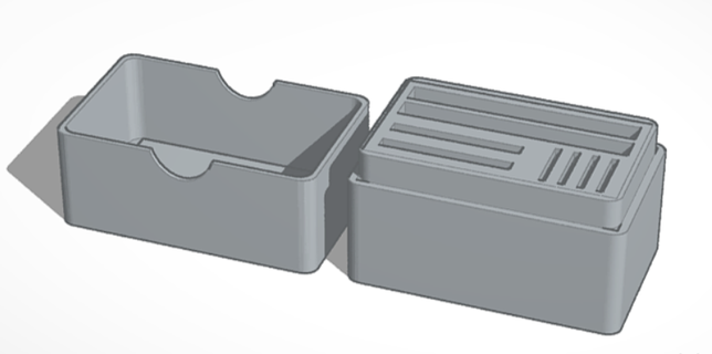 cf card sd & sdh holder memory 3d print model - Mito3D