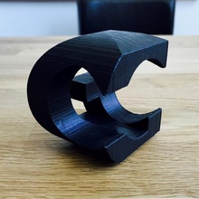 cg monogram ornamento vari 3d print model - Mito3D