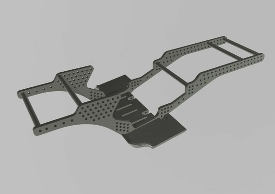 ch ssis lcg rastejante quadro armação scx10 escala comp tição 3d print model - Mito3D
