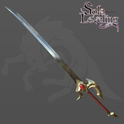 cha hae-in sword solo leveling cosplay 3d model sung jin woo epilogue hunter weapon blade anime 2024 series jinwoo manhwa prop stl 3d print model - Mito3D