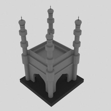 Chaare Minar Architektur berühmtes Gebäude berühmte Charminar 3d print model - Mito3D