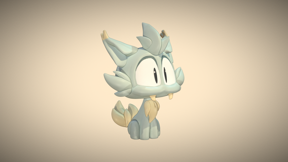 chacha glace dofus chat animal figurine 3d print model - Mito3D