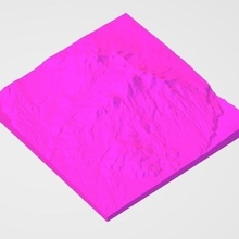 chachani peru yanardağ mimari model dağ topografya kar yağışlı alan ölçek 3d print model - Mito3D