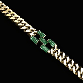 chain bracelet chain gold silver  3d print model - Mito3D