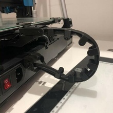 Zincir kablo yatak topçu yan sarmalayıcı x1 güncellemeler destekler 3d print model - Mito3D