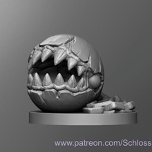 chain chomp game dnd dungeons dragons tabletop toy 3d print model - Mito3D