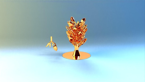 chain clasps tree model jewelry casting 4x9mm clasp lock 14k gold 3d print model - Mito3D