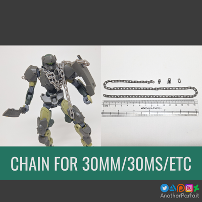 chain customize 30mm 30ms gunpla game gundam frame arms modelkit model kit optional weapon equipment 3d print model - Mito3D