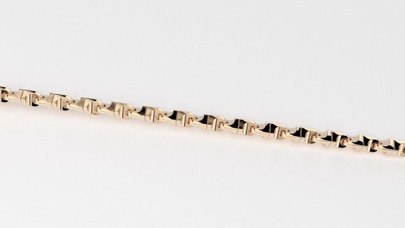 catena collegamento oro argento collana braccialetto sterlina gemma italiano fatto mano orafo Accessori gioielleria collane cubano gioiello stampabile pendente 3d print model - Mito3D