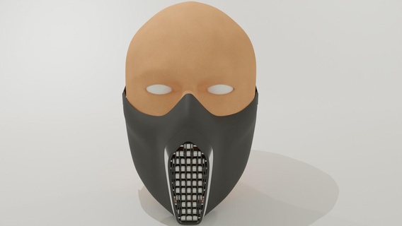 chain mask design 3d print model - Mito3D