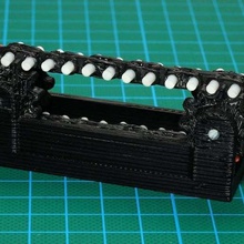 la chaîne de pignons divers test paramétrique openscad les engins flexible 3d print model - Mito3D