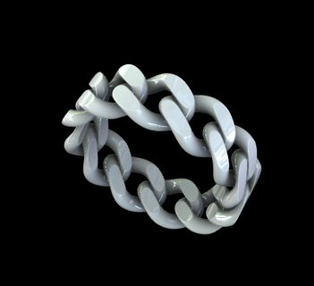 chain ring strength connectivity bonds unity symbolism connections 3d print model - Mito3D