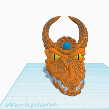 chaîne bague dragon tête défi 3d print model - Mito3D