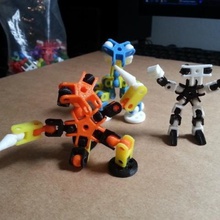 chainclip robocreatures Teile verschiedene Bau kit Roboter Spielzeug 3d print model - Mito3D