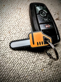 chainsaw keychain 3mf ams chainsawman halloween spooky cute keyring keys man mini 3d print model - Mito3D