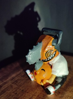 chainsaw man&pochita Art man pochita friend sacrifice oneness anime manga demon life fantasy 3d print model - Mito3D
