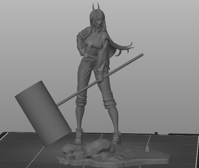 chainsaw man- power normal power enfermeira Architecture chainsaw man  3D print model - Mito3D