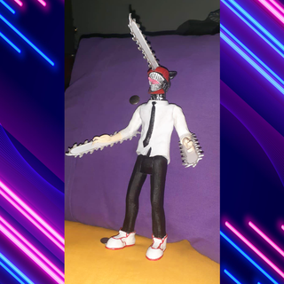 motosserra homem denji respeito anime manga figura articulado boneca brinquedo açao 3d print model - Mito3D