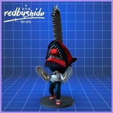 chainsaw man nendoroid style fan art chibi nendo nendroid figure collectible redbushido 3d print model - Mito3D