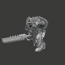 chainsword & boltpistol version traitor legions marines builder tool 40k chaos space warhammer 3d printing 3d print model - Mito3D