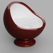 chair-ball egg-cup home kitchain breakfast egg cup chair art design lunch dinner 3d print model - Mito3D