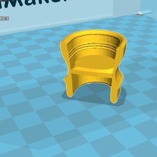 chair art architecture cheese house 3D print model - Mito3D